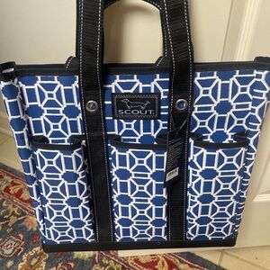 NEW - SCOUT Blue and White Tote Bag “Pocket Rocket”